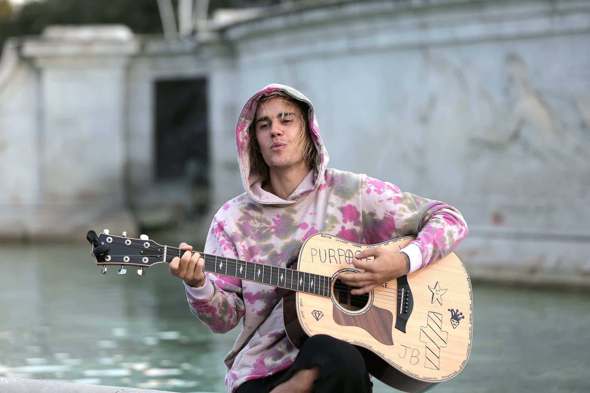 justin bieber tie dye hoodie