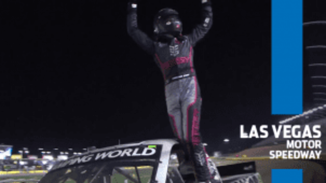 Christian Eckes celebrates emotional first Truck Series win