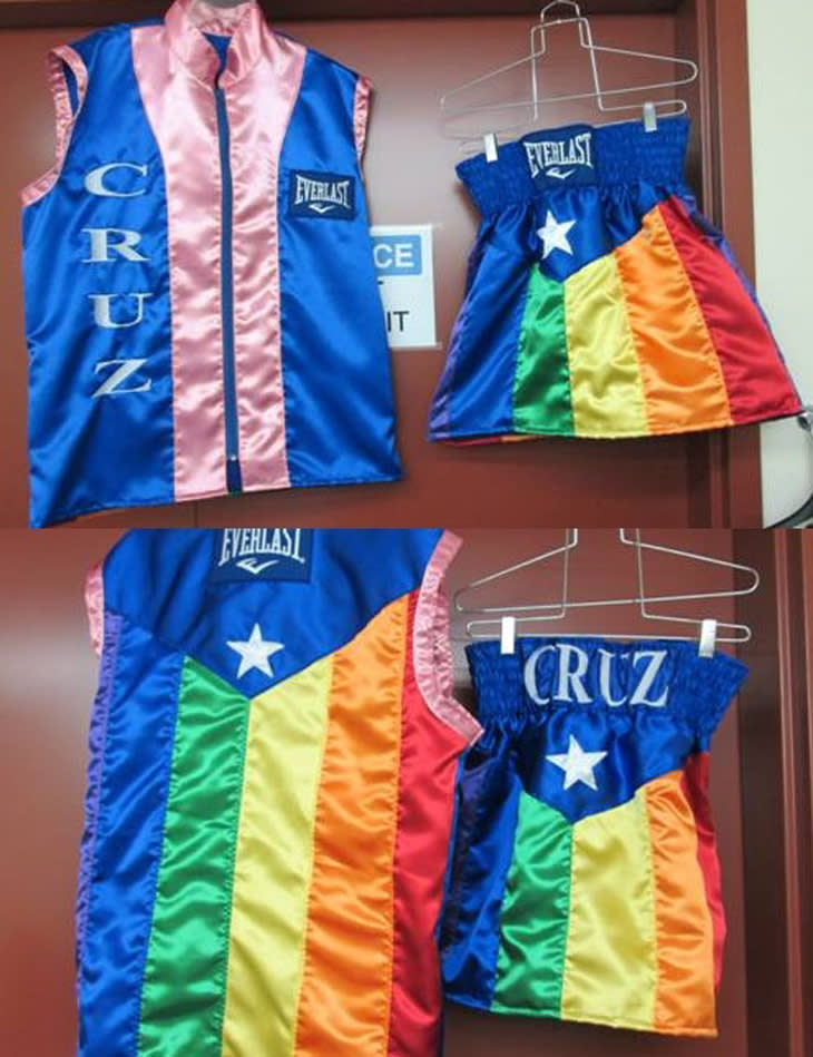 Download Orlando Cruz will wear rainbow colors, pink gloves to ...