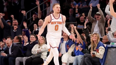 Donte DiVincenzo drops 40 points, sets Knicks’ record for most made threes in game in rout of Pistons