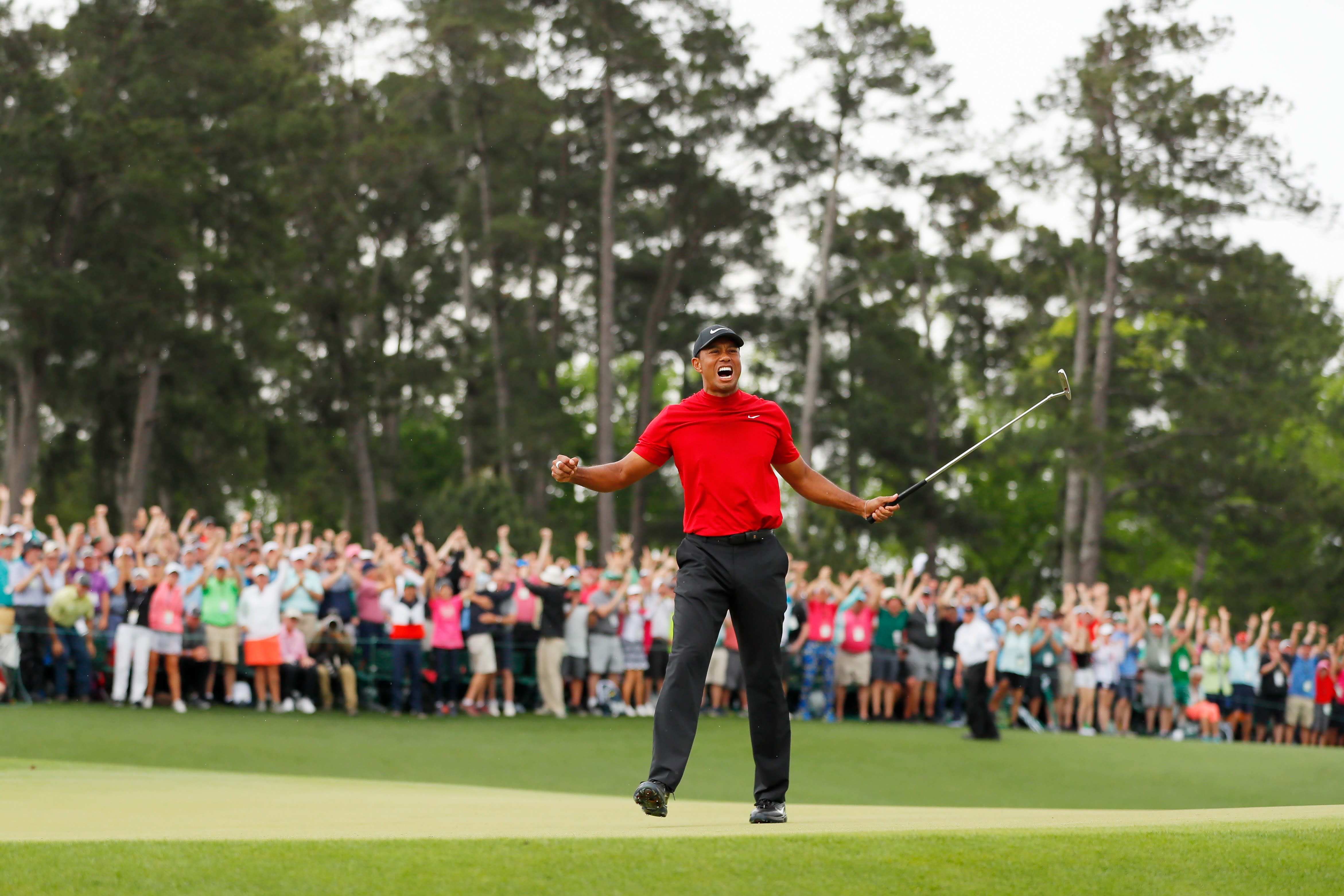 Tiger Woods' winning Masters putt already has 7.4 million more views