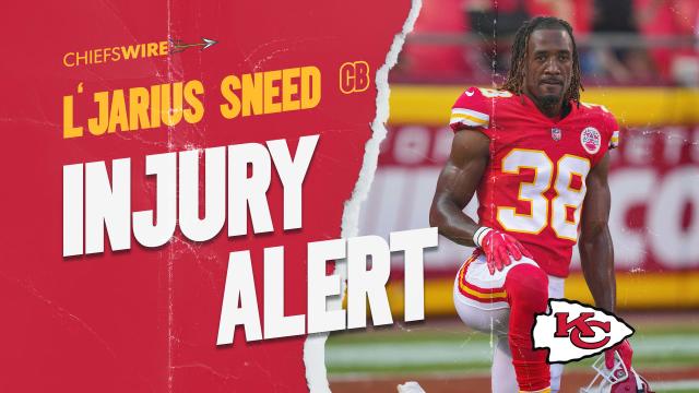 Chiefs CB L’Jarius Sneed returns after concussion evaluation