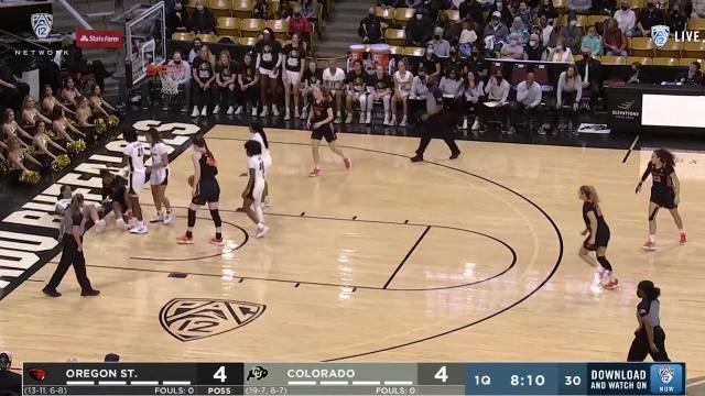 Highlights: Colorado women's basketball defeats Oregon State to finish regular season on five-game win streak