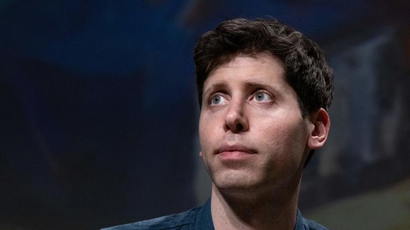 OpenAI CEO Sam Altman addresses a speech during a meeting, at the Station F in Paris on May 26, 2023. Altman, the boss of OpenAI, the firm behind the massively popular ChatGPT bot, said on May 26, 2023, in Paris that his firm's technology would not destroy the job market as he sought to calm fears about the march of artificial intelligence (AI). (Photo by JOEL SAGET / AFP) (Photo by JOEL SAGET/AFP via Getty Images)