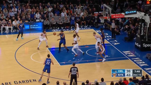 Bol with a dunk vs the New York Knicks