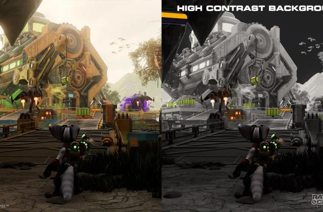 Ratchet & Clank: Rift Apart high-contrast settings