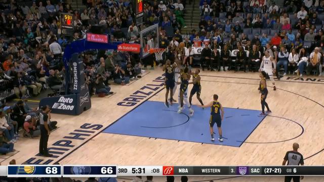 Isaiah Jackson with an alley oop vs the Memphis Grizzlies
