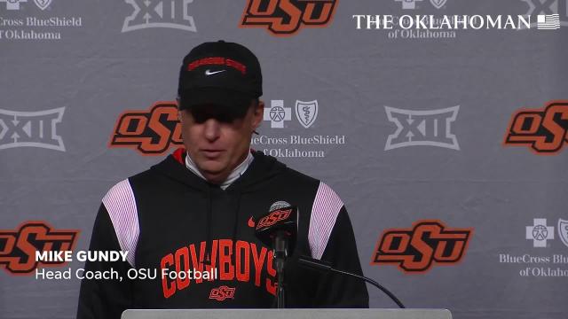 Gundy talks about new players on the field after OSU's 24-19 loss to West Virginia