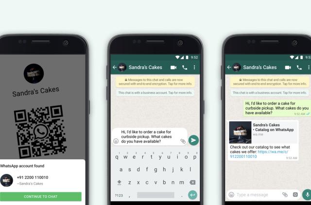 WhatsApp now lets you message a business with QR codes.