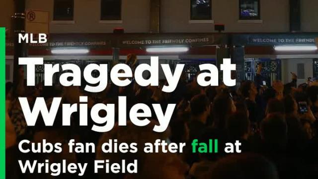 Cubs fan dies after fall at Wrigley Field