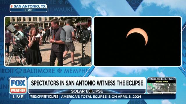 As eclipse 'ring of fire' appears, cheers around San Antonio