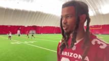 Cardinals rookie Xavier Weaver, from Saturday's event with Special Olympics Arizona