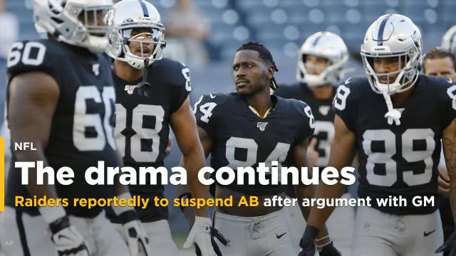 Raiders reportedly planning to suspend WR Antonio Brown following argument with GM