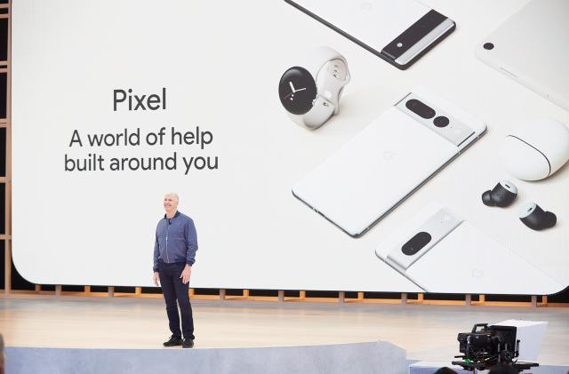 Google Pixel 7 and Pixel Watch at I/O 2022 event