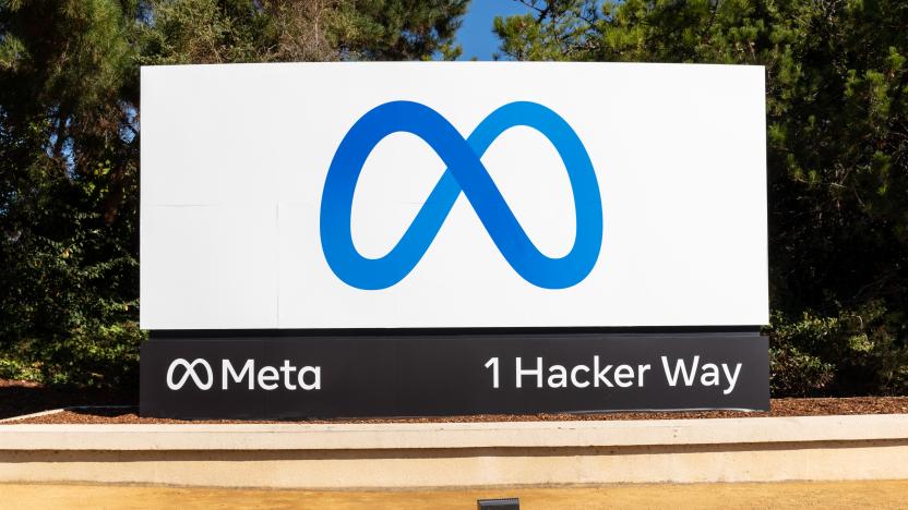 MENLO PARK, CALIFORNIA - OCTOBER 28: Facebook debuts its new company brand, Meta, at their headquarters on October 28, 2021 in Menlo Park, California.  Meta will focus on ushering in a future of the metaverse and beyond. (Photo by Kelly Sullivan/Getty Images for Facebook)