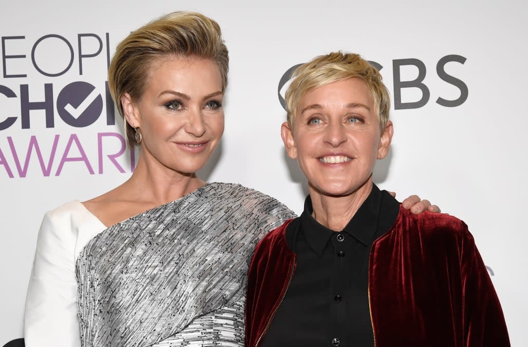 Ellen Degeneres Posts Rare Photo Of Kiss With Portia De