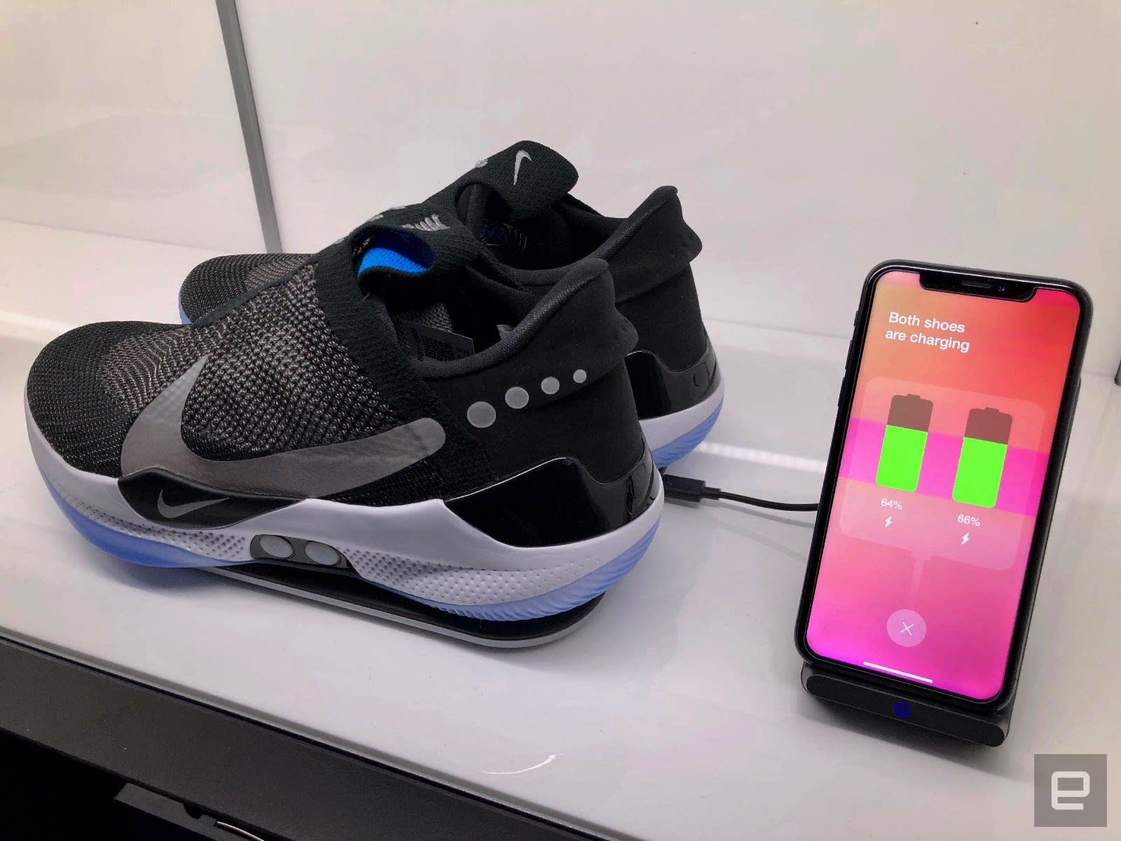 nike shoes with charging pad