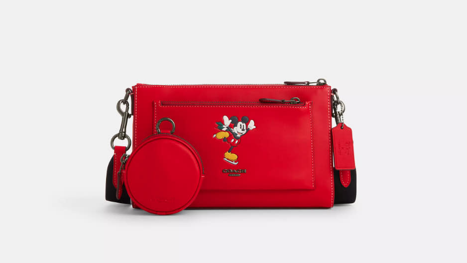 Coach Outlet Disney X Coach Dempsey Tote 22 In Signature Jacquard With Mickey  Mouse Print in Brown