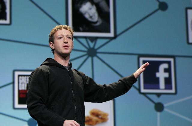 SAN FRANCISCO - APRIL 21:  Facebook founder and CEO Mark Zuckerberg delivers the opening keynote address at the f8 Developer Conference April 21, 2010 in San Francisco, California. Zuckerberg kicked off the the one day conference for developers that features breakout sessions on the future  of social technologies.  (Photo by Justin Sullivan/Getty Images)