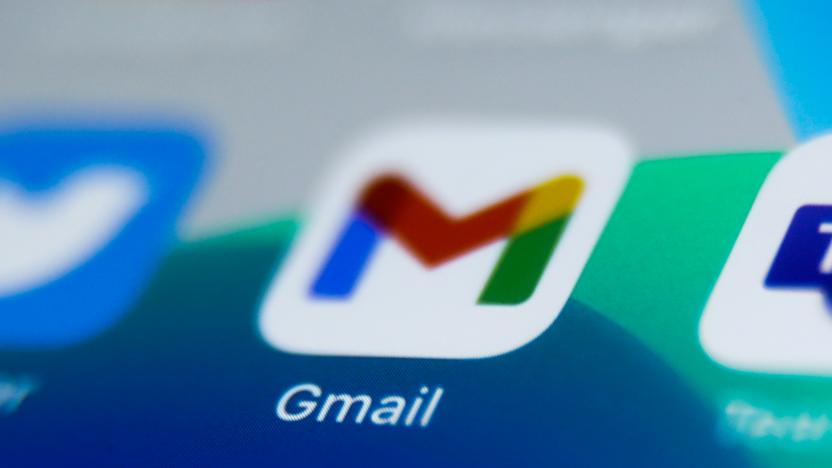 Gmail icon is seen displayed on a phone screen in this illustration photo taken in Poland on December 1, 2020. (Photo by Jakub Porzycki/NurPhoto via Getty Images)