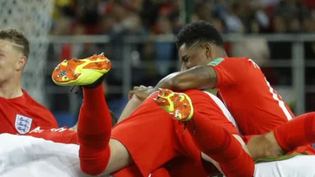 Fans back in England are stoked following the penalty shootout win over Colombia