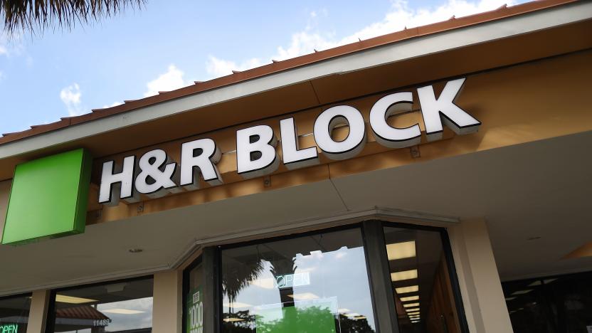 MIAMI, FL - DECEMBER 22:  A H&R Block office is seen on the day President Donald Trump signed the Republican tax cut bill in Washington, DC  on December 22, 2017 in Miami, Florida. Kathy Pickering, vice president of regulatory affairs and executive director of The Tax Institute at H&R Block released a statement about the new tax bill saying, " It's going to change the way you think about and plan your income taxes. You'll need to take a fresh look at your individual situation to know your outcome and new strategies to use to get the best tax outcome."  (Photo by Joe Raedle/Getty Images)