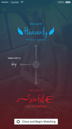 Find Tinder too ambiguous? Heavenly Sinful is here to help.
