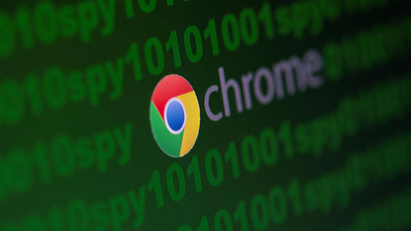 Google Chrome logo is seen near cyber code and words "spy"  in this illustration picture taken June 18, 2020. REUTERS/Dado Ruvic/Illustration