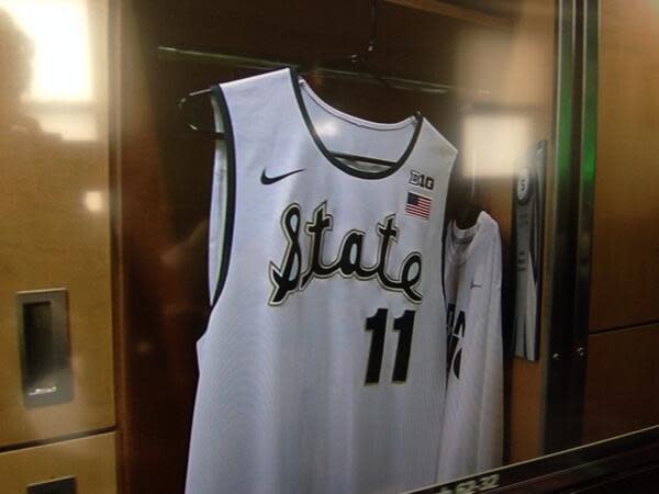 magic johnson michigan state throwback jersey