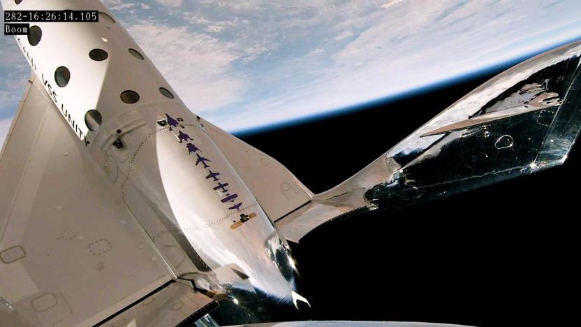 Virgin Galactic Unity 25 mission in space