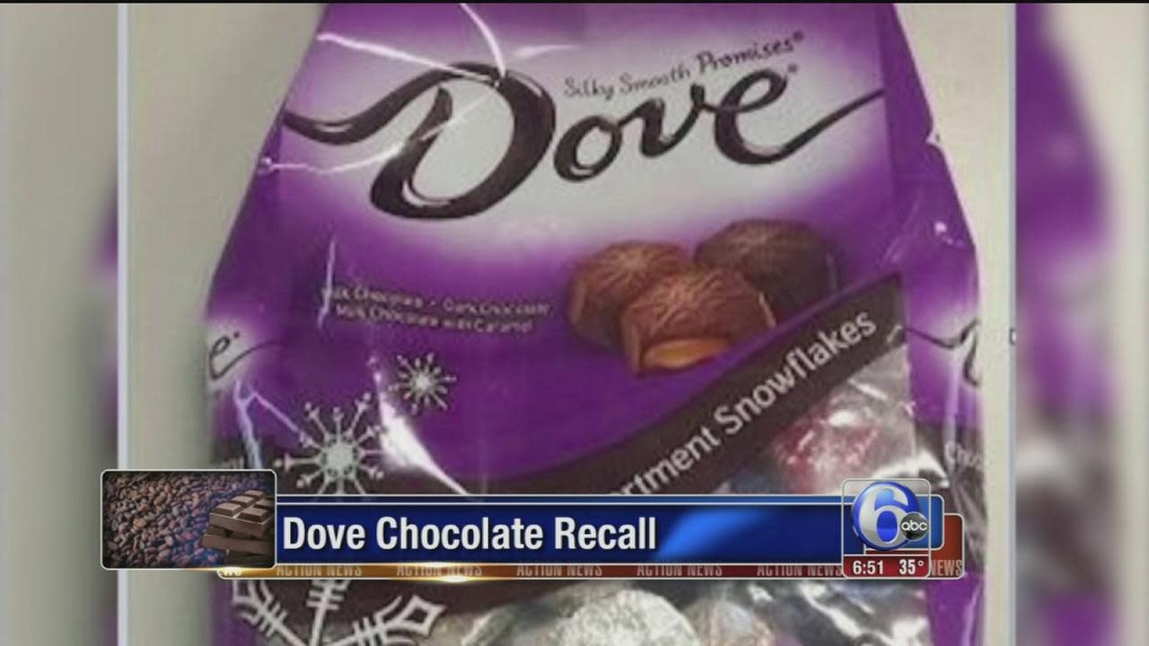 Dove recalls seasonal chocolate because of unlisted allergens