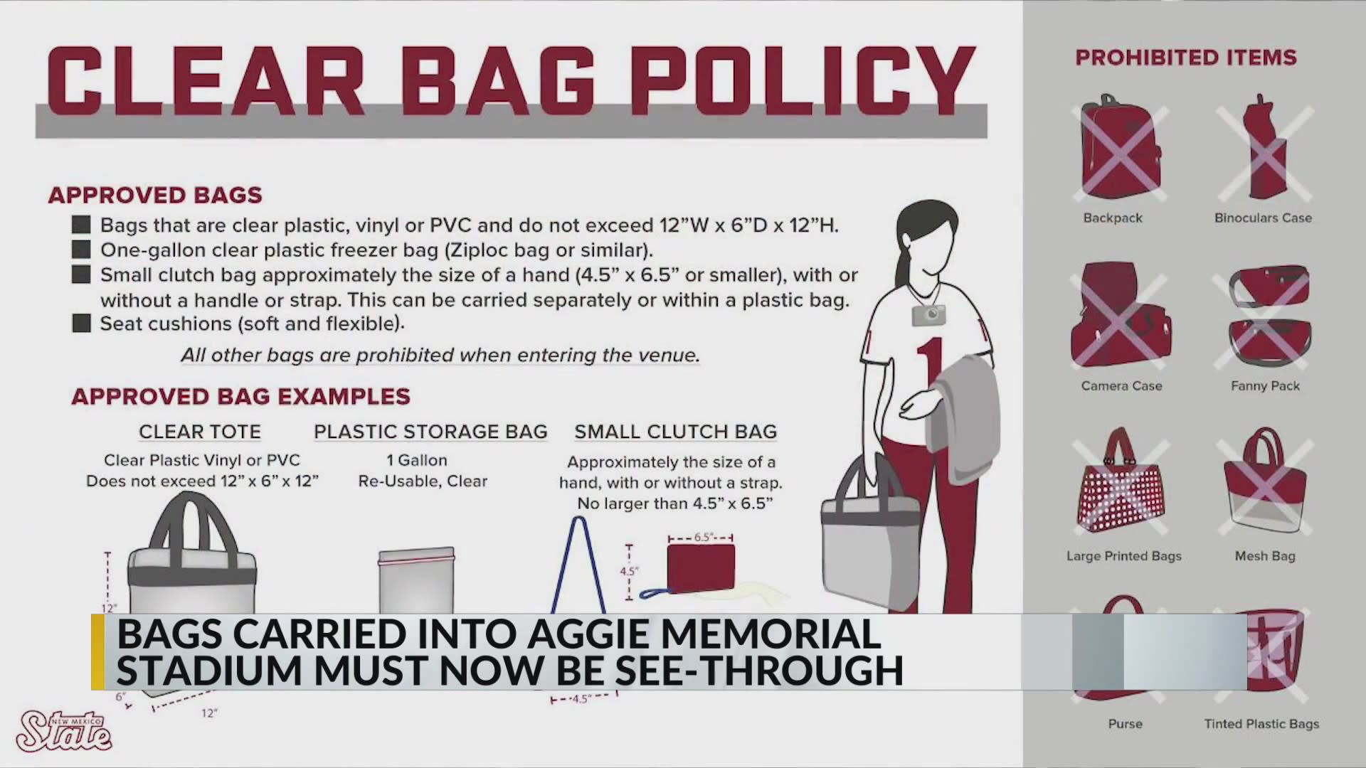 USC Clear Stadium Bag