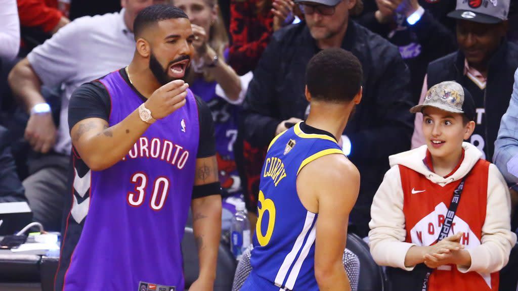 Drake got his Dell Curry Raptors jersey