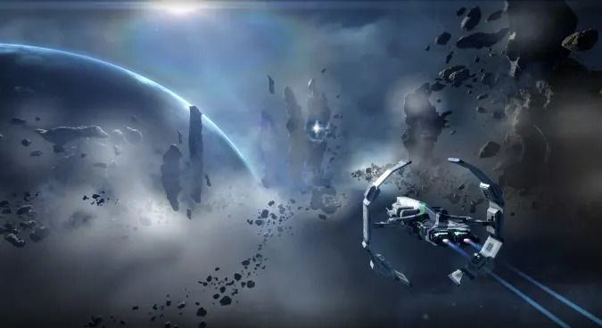 Eve Online spaceship.