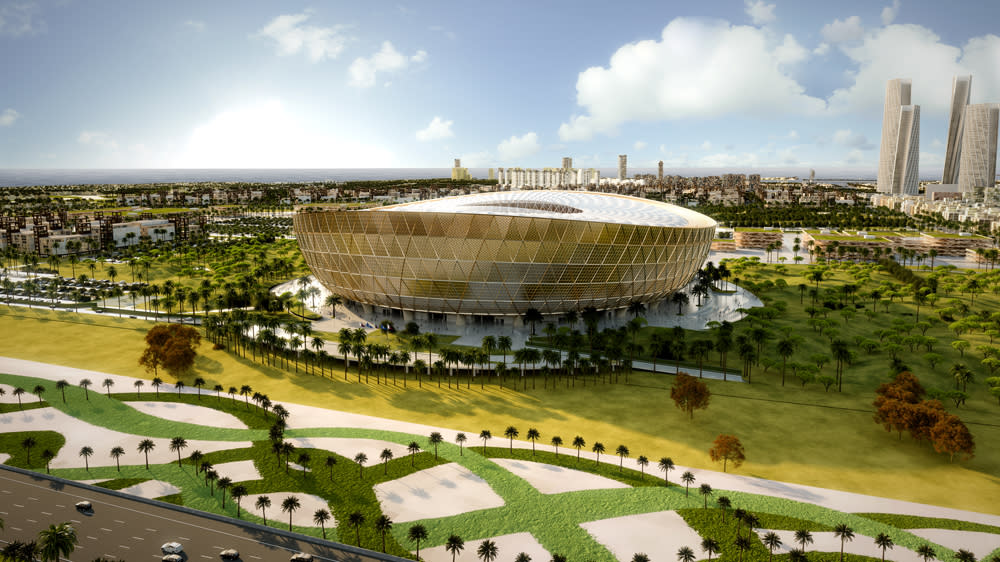 Qatar Is Building a Giant Gold Stadium for the 2022 World Cup