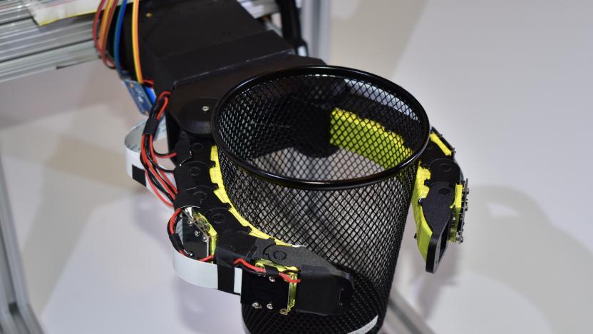 MIT adds cameras and a neural network to a soft robotic gripper.