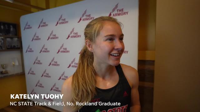 Katelyn Tuohy and Eric Holt compete at the Dr, Sander Invitational at The Armory