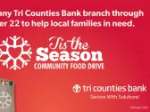 Tri Counties Bank Kicks Off Annual Food Drive in Support of The Salvation Army