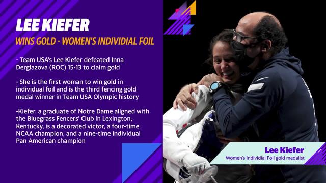 Lee Kiefer Wins First Ever Gold Medal In Women's Individual Foil
