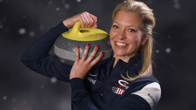 In her day job, Olympic curler Nina Roth nurses intensive care patients back to health