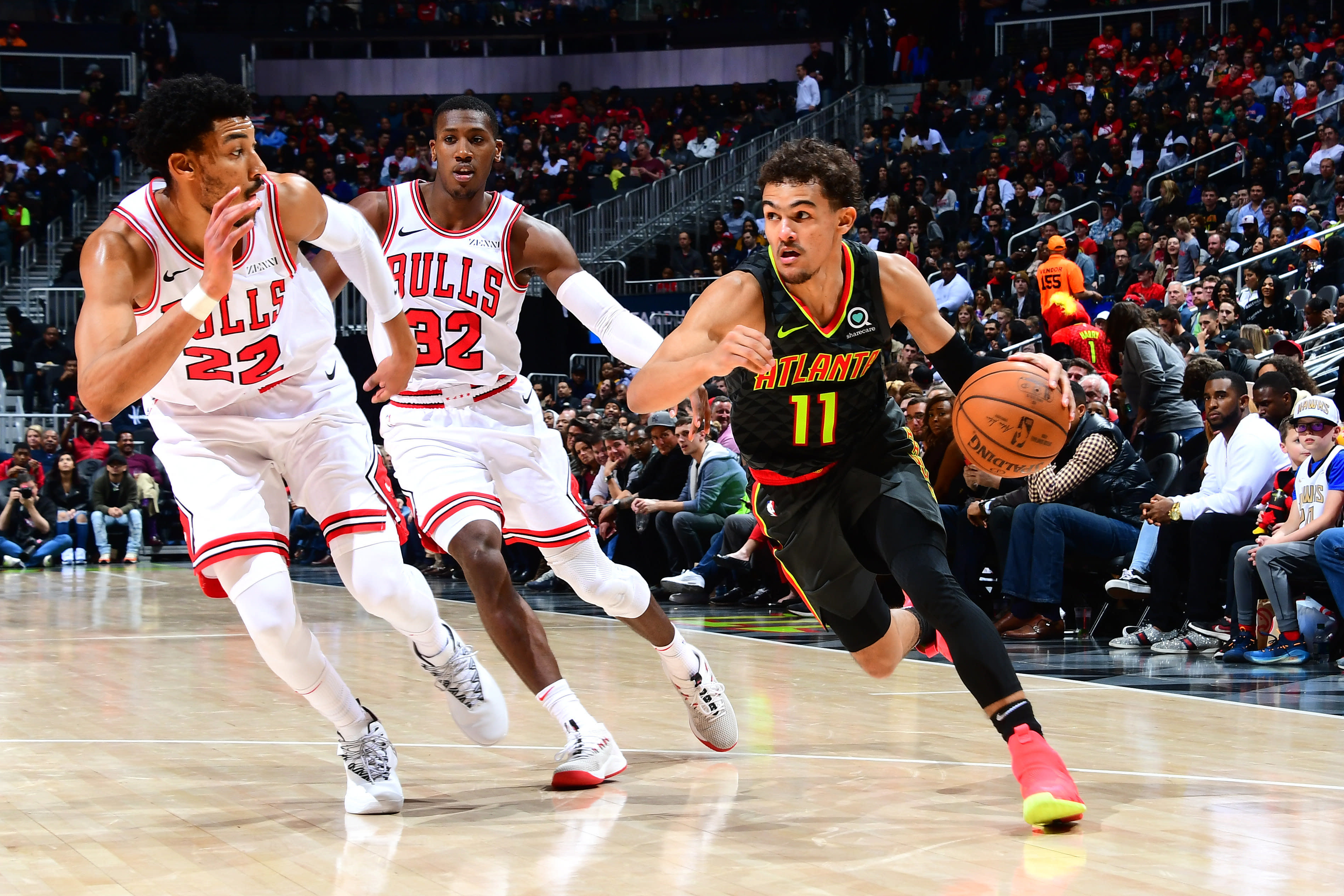 ×ª××¦××ª ×ª××× × ×¢×××¨ âªtrae young vs zach lavineâ¬â