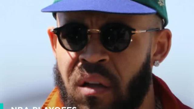 JaVale McGee showed up to Game 1 wearing a Shaq hat, which is perfect