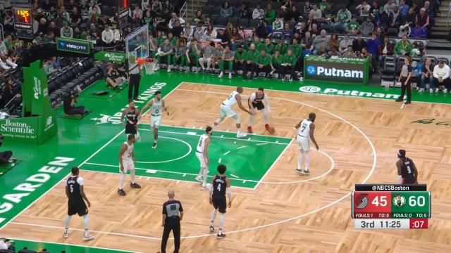 Jusuf Nurkic with a 2-pointer vs the Boston Celtics