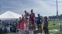 VIDEO: Northridge’s Evans stands at top in 100 hurdles at state track