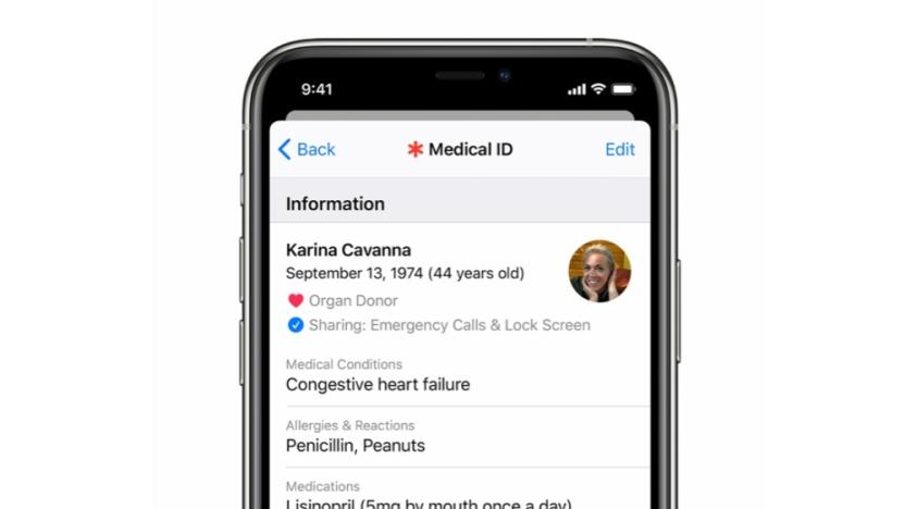 Medical ID iPhone