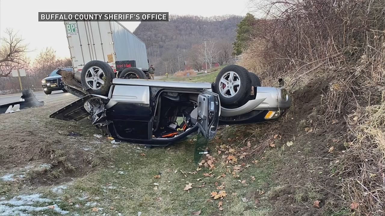 Semi vs car in Buffalo County