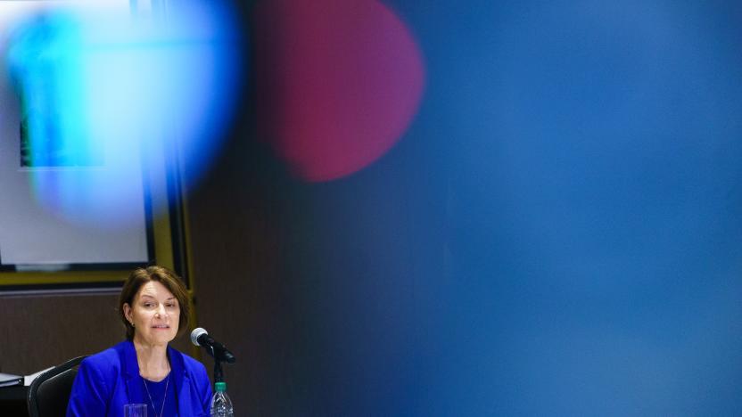 ATLANTA, GA - JULY 19: U.S. Sen. Amy Klobuchar (D-MN) attends a U.S. Senate Rules Committee Georgia Field Hearing on the right to vote at the National Center for Civil and Human Rights on July 19, 2021 in Atlanta, Georgia. Senate Democrats are trying to keep a focus on voting rights in an ongoing effort to pass the "For the People Act". (Photo by Elijah Nouvelage/Getty Images)