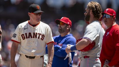 Yahoo Sports - Bryce Harper was not happy after a rough start on Wednesday afternoon in San