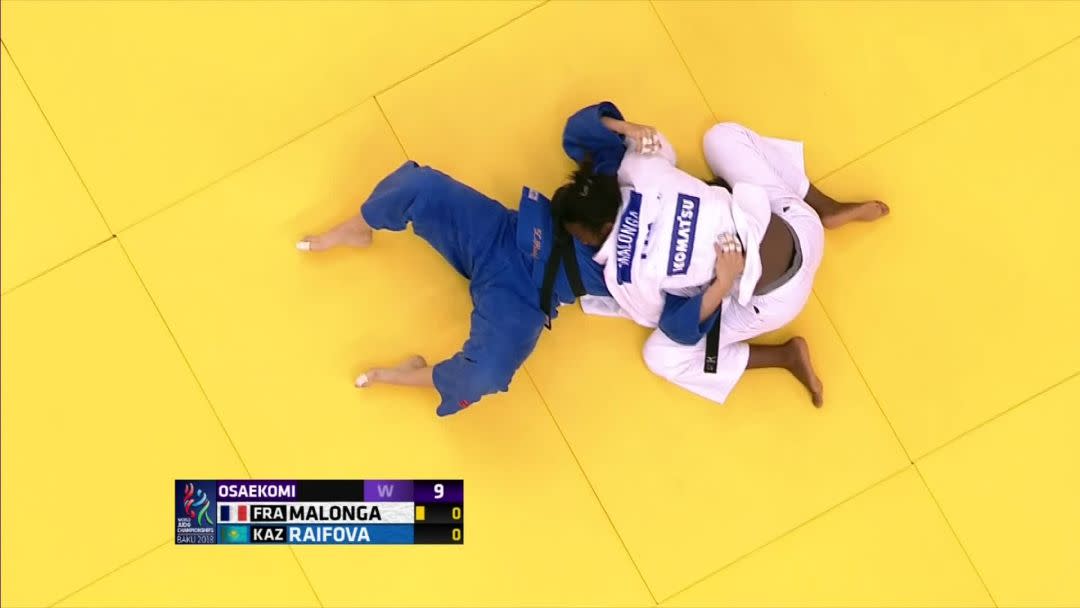 Judo - ChM (F) : Malonga facile face à Raifova Vidéo