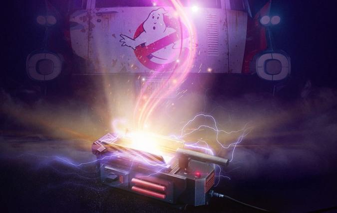 A ghost trap and the Ghostbusters logo in Ghostbusters: Spirits Unleashed.